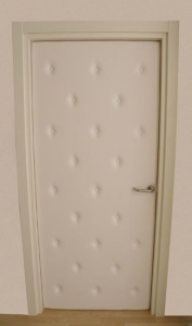 PORTA IMBOTTITA PELLE BIANCA